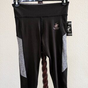 NWT Beverly Hills Polo Club Rapid Dry Tech Cropped Active Pants Women’s Black S